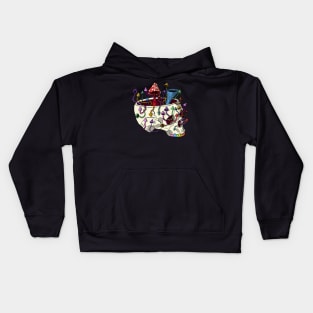 Mushrooms Skull Kids Hoodie